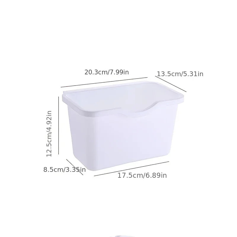 Cabinet Trash Can Hangable Plastic Garbage Bin Door Simple Practical