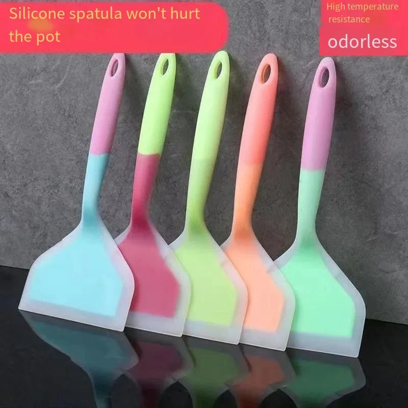 Wide Silicone Non-Stick Spatula – Kitchen Scraper Cooking Tool