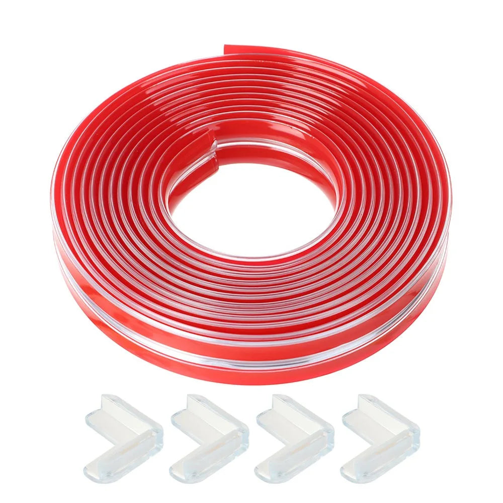 Self Adhesive Proofing Transparent Sharp Corner Guard Strip Soft