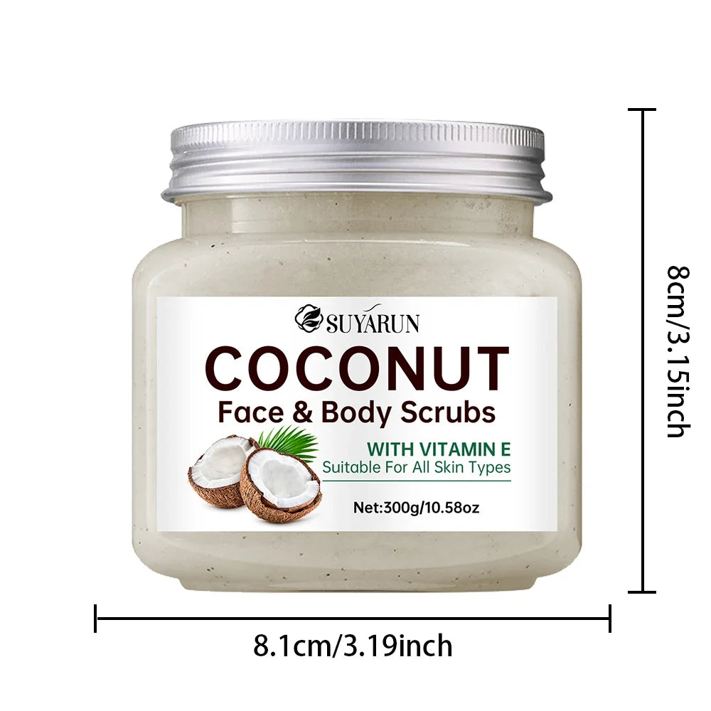 SUYARUN Organic Coconut Sugar Body Scrub 300g – Exfoliating