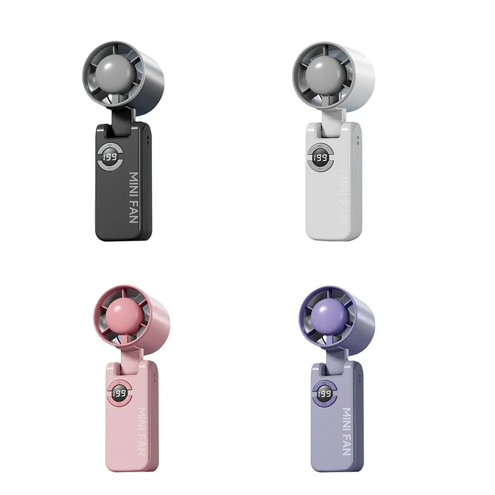199-Speed Foldable Handheld Fan | USB Rechargeable Turbo Fan