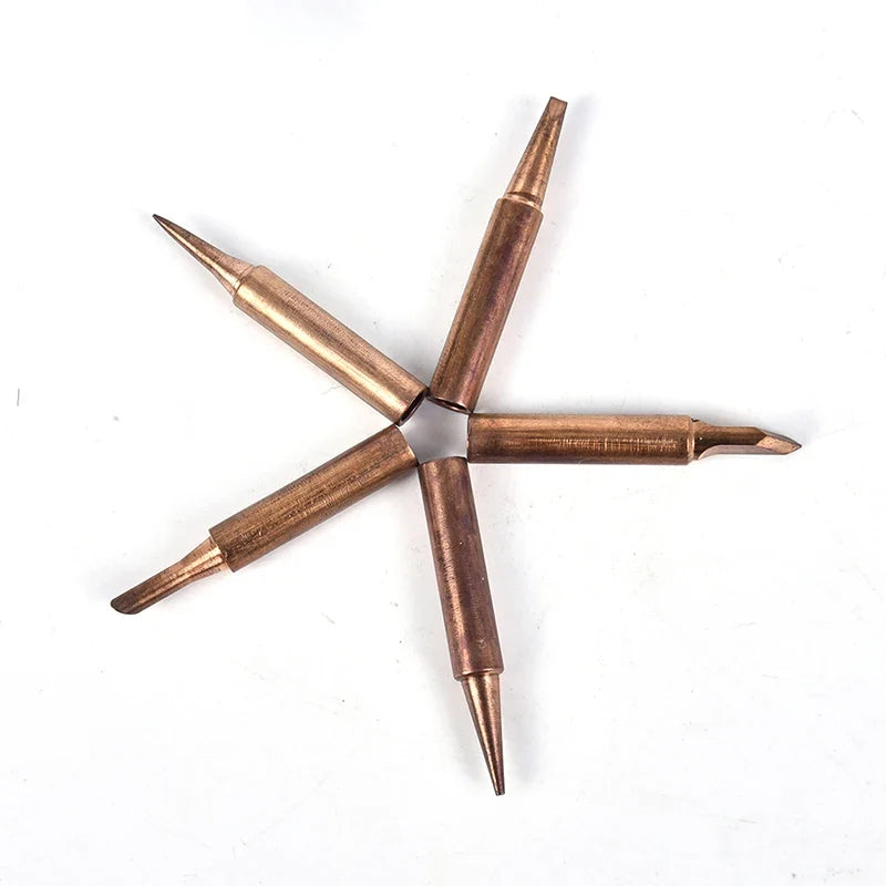 5-Pack Pure Copper 900M-T Soldering Iron Tips – Lead-Free