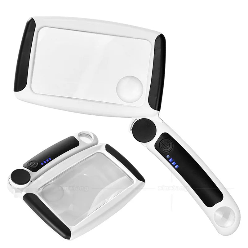 Rechargeable Magnifying Glass 5X 20X – 20 LED Loupe Magnifier