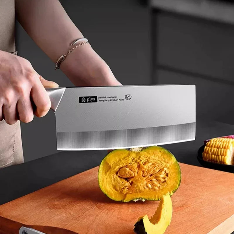 PLYS Kitchen Knife Set – Stainless Steel Chef & Cleaver Knives