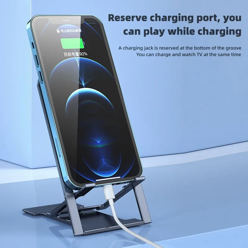 Adjustable Foldable Phone & Tablet Stand – iPhone, iPad & More