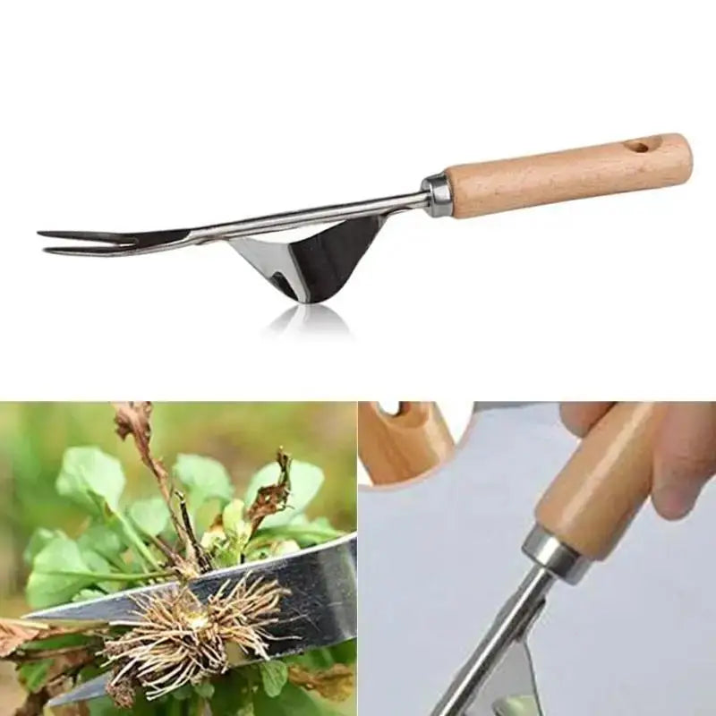 Stainless Steel Garden Weeder & Dandelion Root Remover Tool