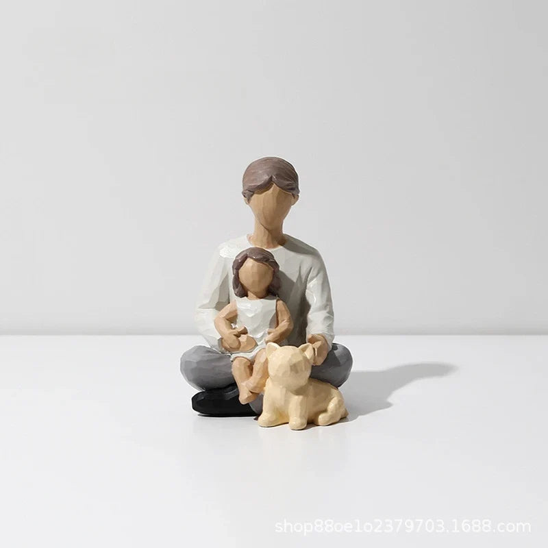 Figure Tabletop Decoration Living Room Home Arts Crafts Creative