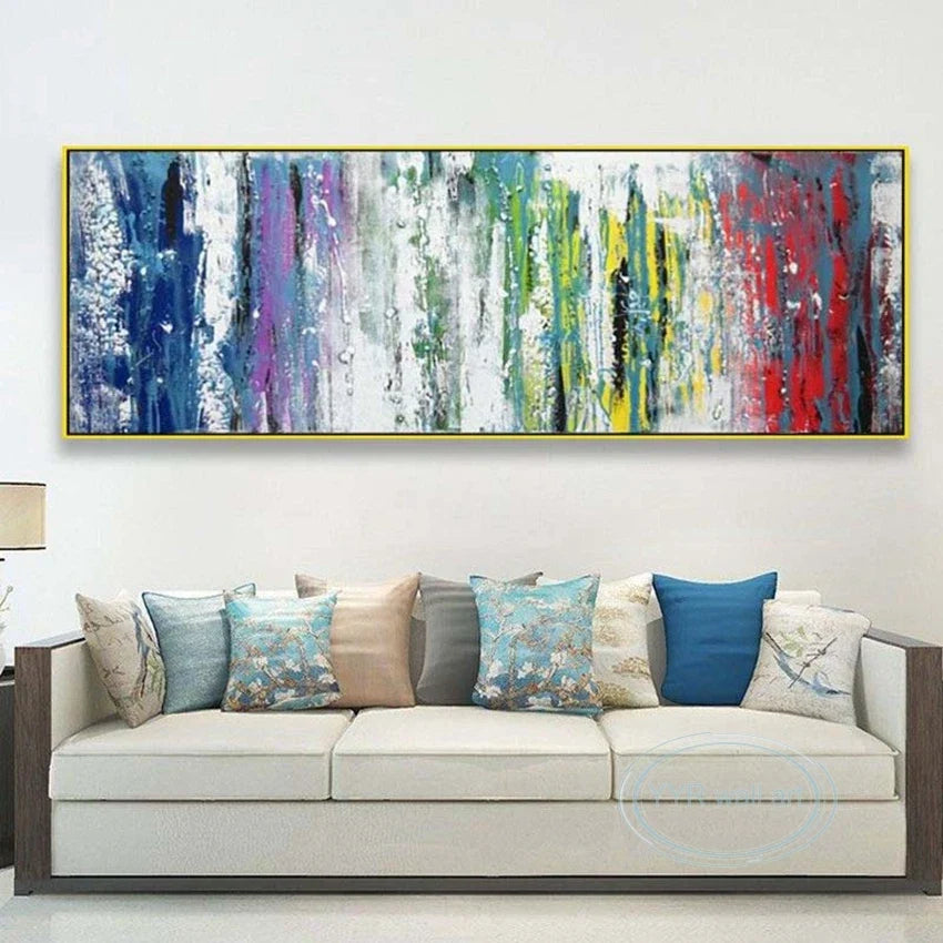Abstract Hand-Painted Oil Painting on Canvas | Custom Wall Art