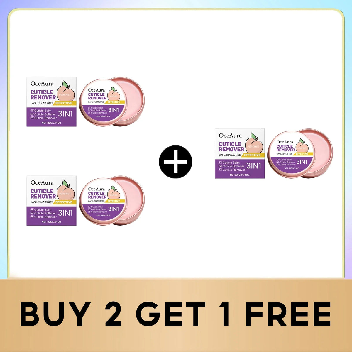 OceAura Exfoliating Hand Cream & Nail Cuticle Softener
