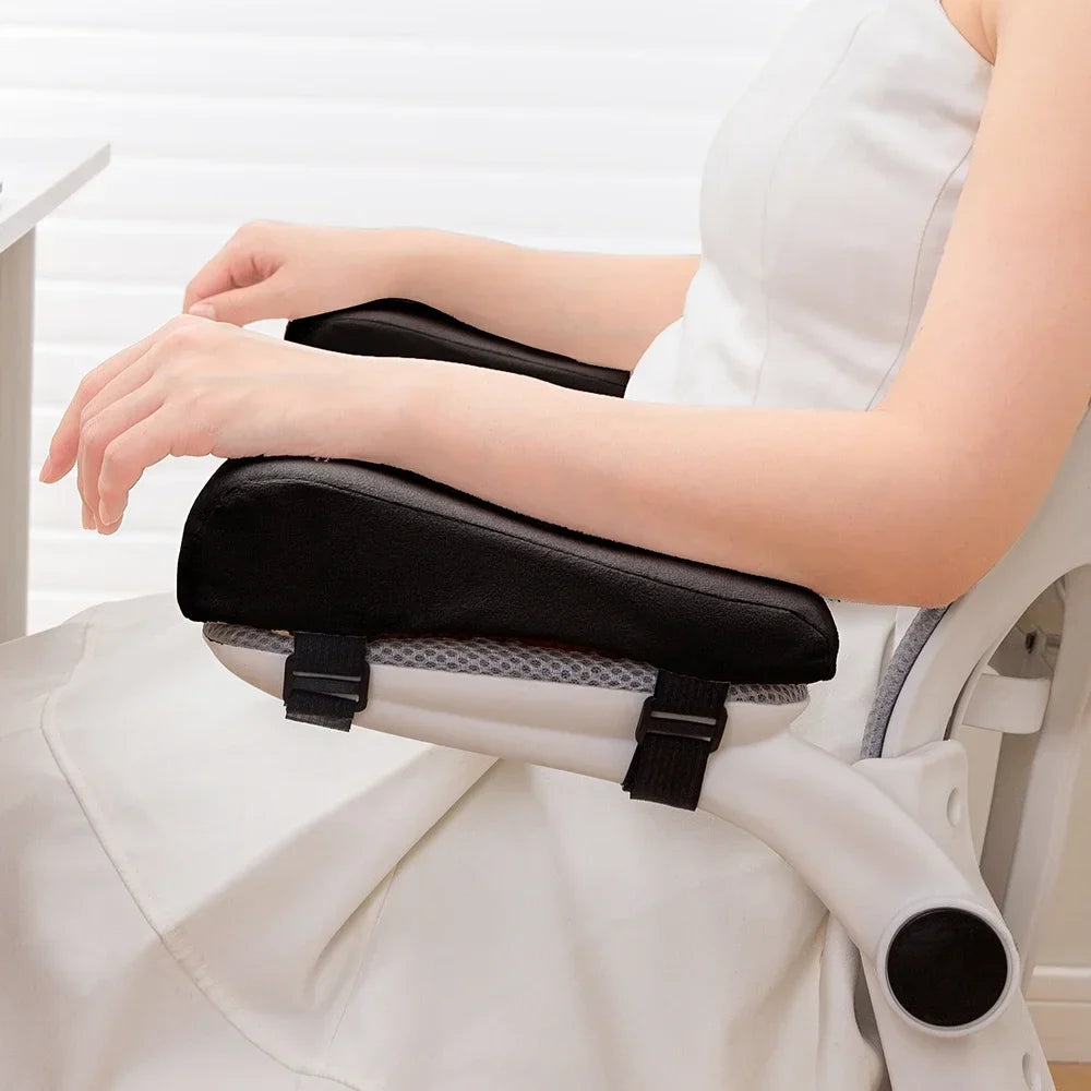 1 Pair Foam Elbow Pillow Chair Armrest Pads Support Arm Rest Office