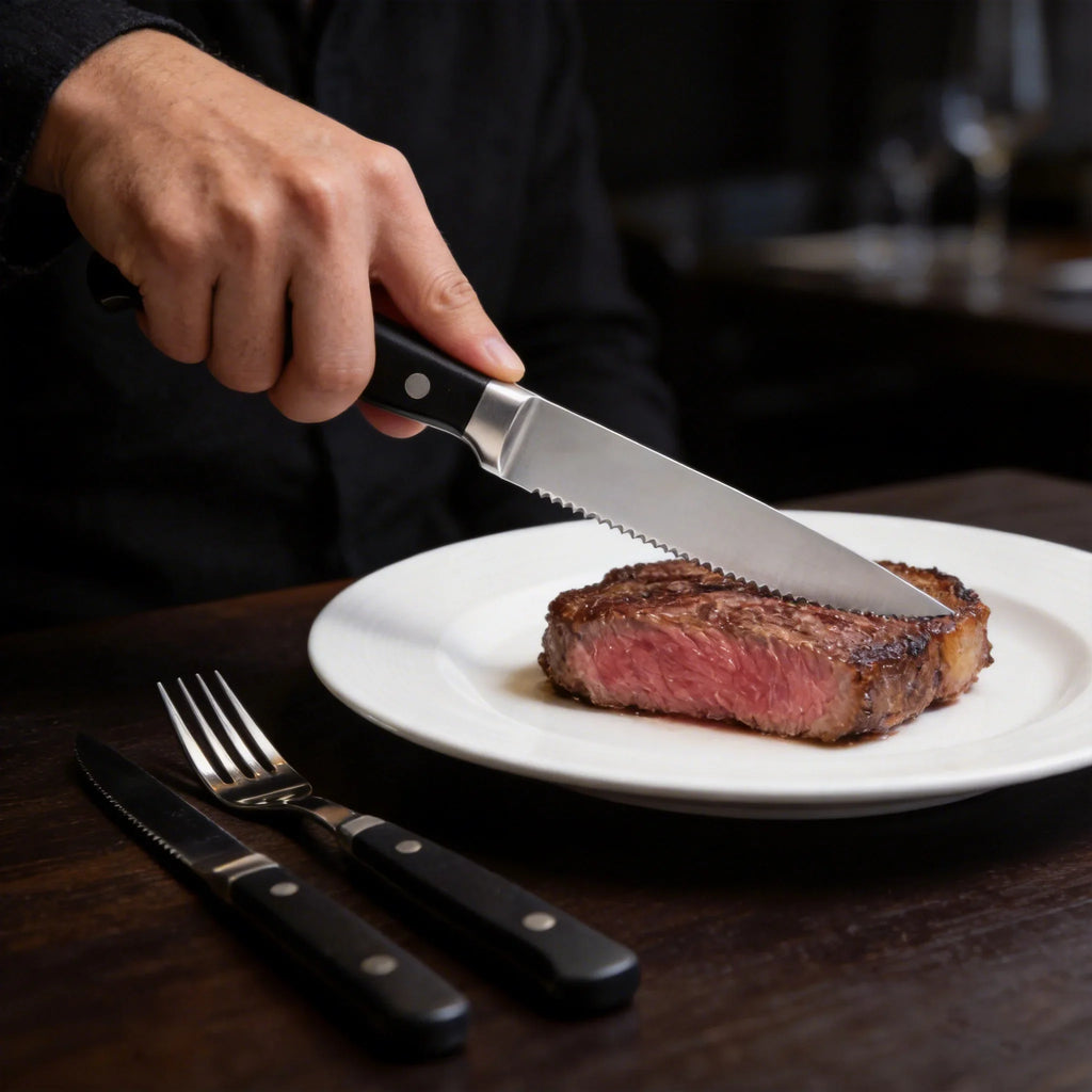 Stainless Steel Steak Knife & Fork Set – 1–8 Piece Sets