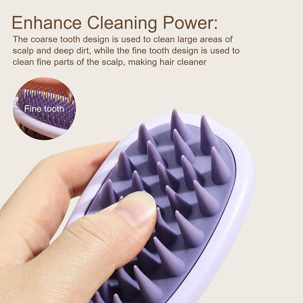 Long Handle Scalp Massage Shampoo Brush & Hair Detangler Comb
