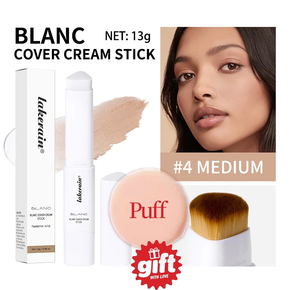 Lakerain Color-Changing Foundation Stick | Full Coverage Matte