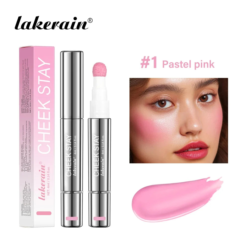 Lakerain 6-Shade Matte Liquid Blush – All-Day Cheek Stain