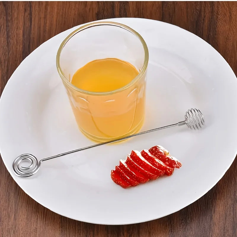 Stainless Steel Honey Stir Bar – Long Handle Mixing Spoon
