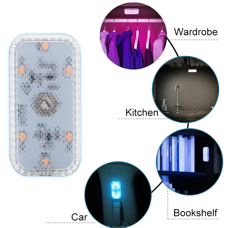 Wireless LED Touch Light – Magnetic Car Interior Reading Lamp
