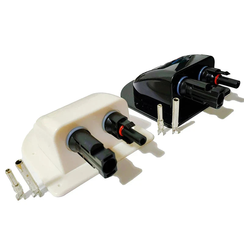 Solar Panel Double Hole Wire Cable Entry Gland Sealing Box Curved