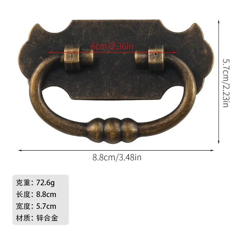European Antique Cabinet Drawer Handle – 61mm Hole Spacing