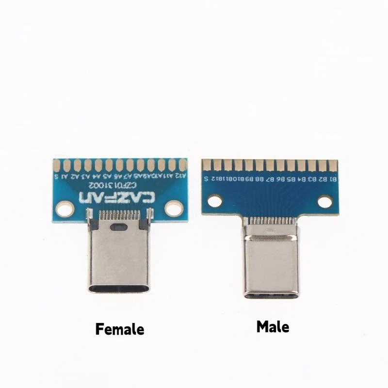 USB 3 1 C Connector 24P Male Female Plug Receptacle Adapter Solder