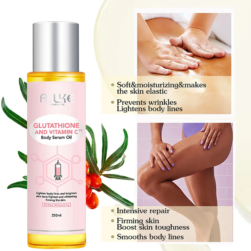 AILKE Vitamin C & Glutathione Brightening Body Oil 250ml