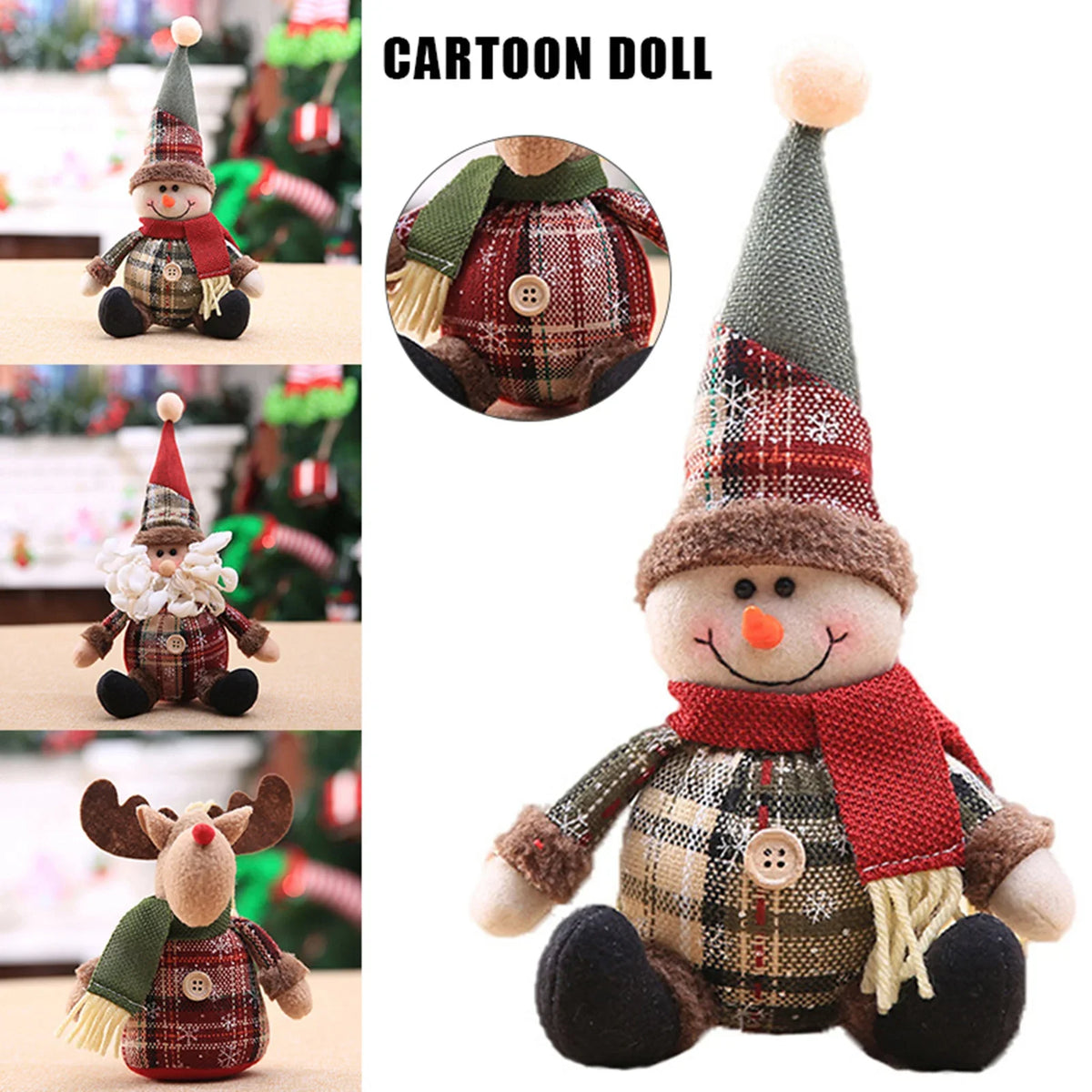 Christmas Snowman Hanging Ornament | Tree Decor Gift Doll