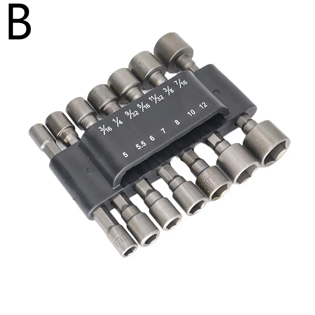 Hex Nut Driver Socket Set 9/14 Pc – CRV 5mm–13mm