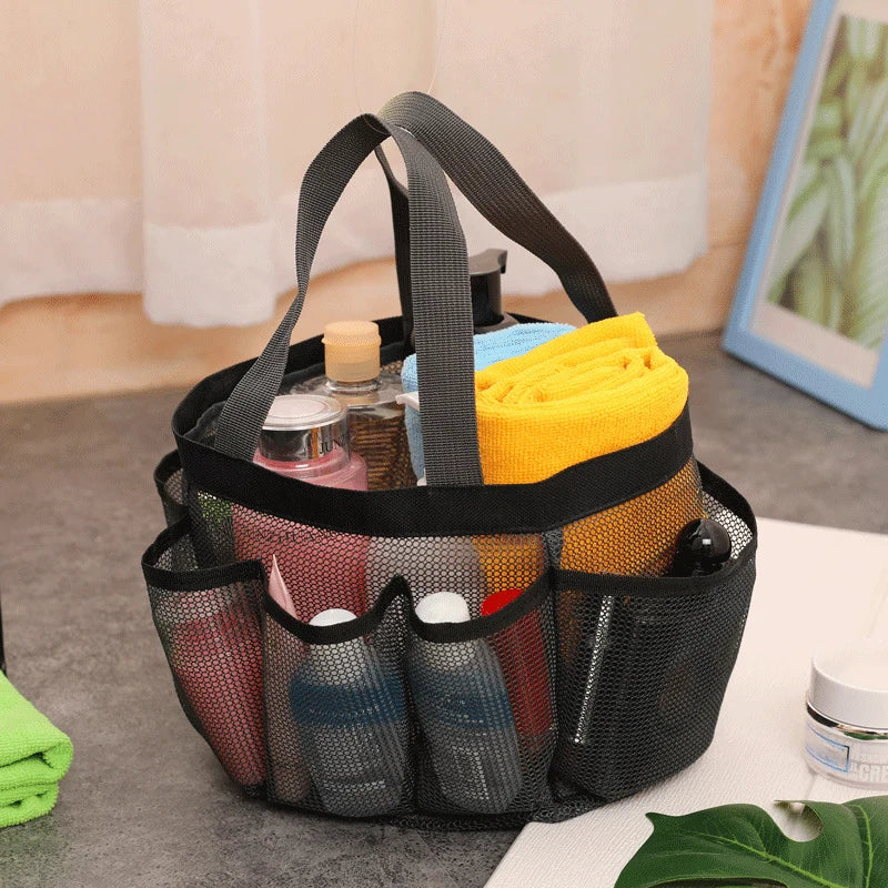 Portable Mesh Shower Caddy Tote | Beach, Gym & Camp Bag