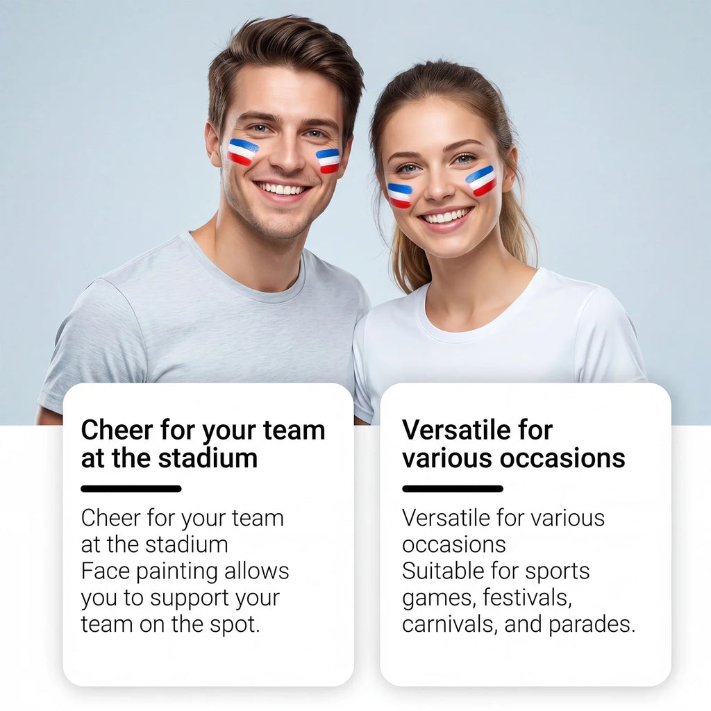 Sports Fan Body Paint Markers – 12 Colors, Face & Body Pens