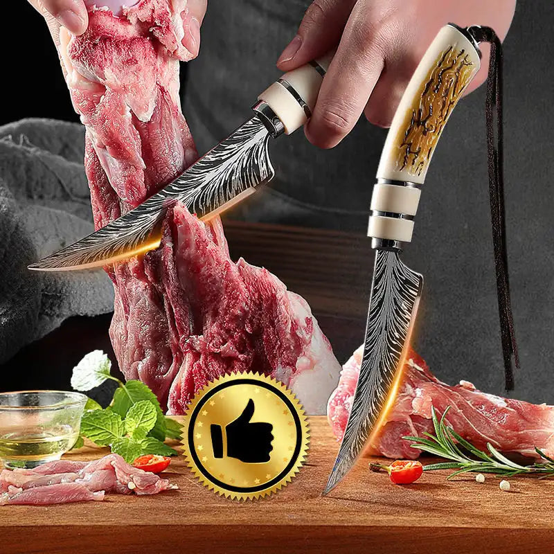 Stainless Steel Kitchen Knife with Sheath & Gift Box
