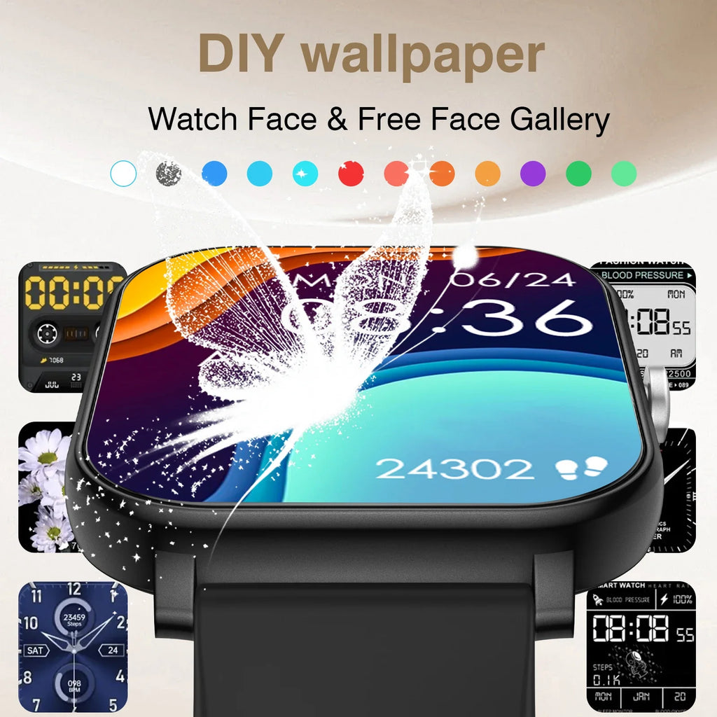 LOMAXFR 1.83" HD Smartwatch – BT Calling & Sports Tracking