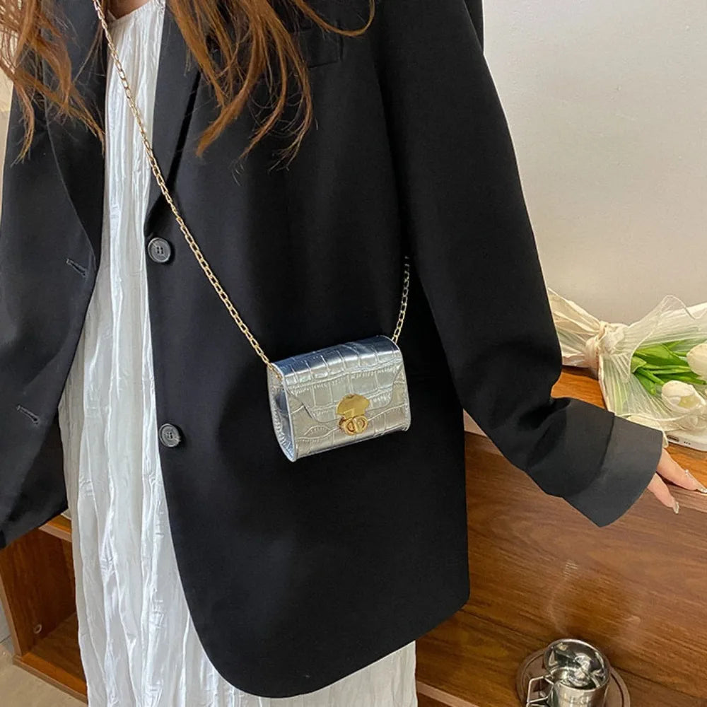 Mini Chain Shoulder Bag – Women's Crossbody Coin Purse Baguette