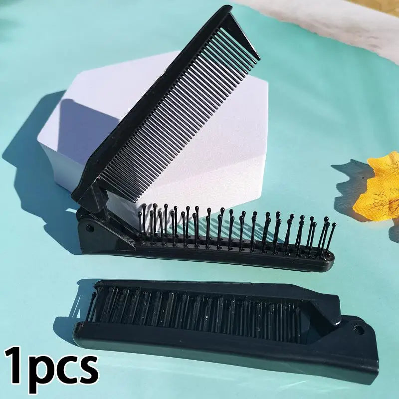 Foldable Travel Hair Comb – Dual-Sided Portable Styling