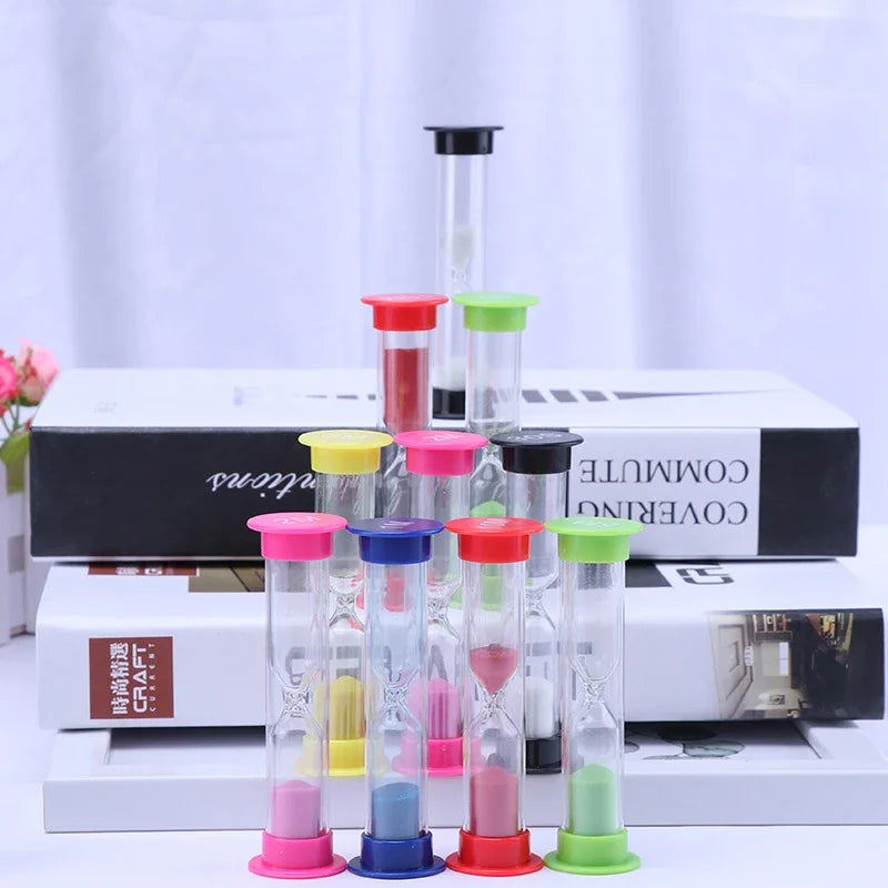 Colorful Hourglass Sand Timer Set – 6 Sizes, 30 Sec–10 Min