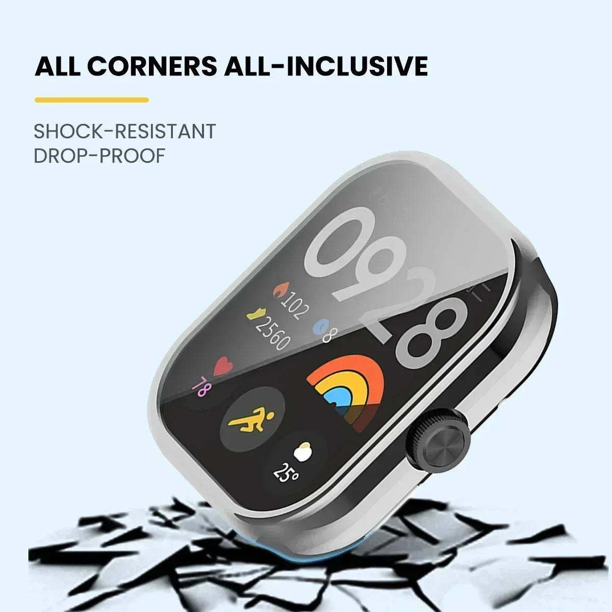 Redmi Watch 4 Silicone Strap & TPU Case Set – Shockproof Cover