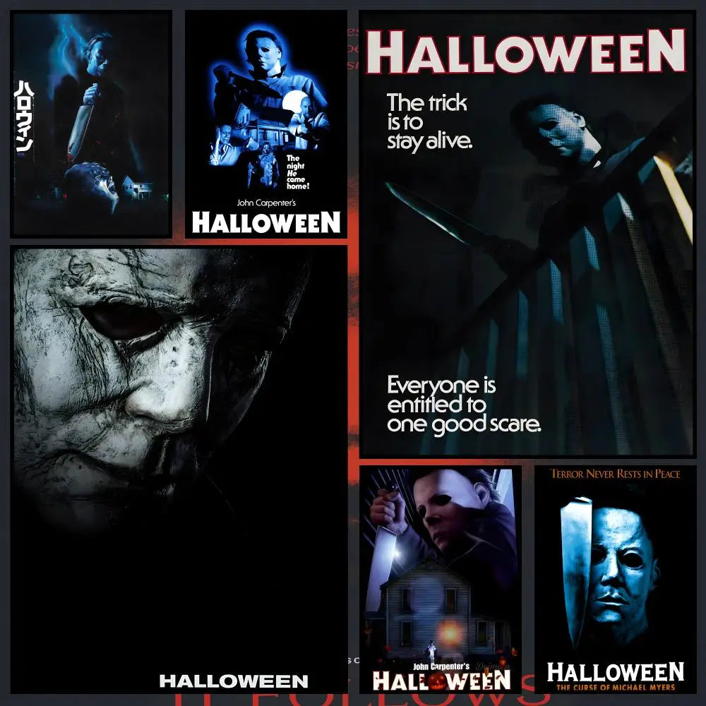Halloween Movie PVC Wall Poster – Peel-and-Stick HD Art