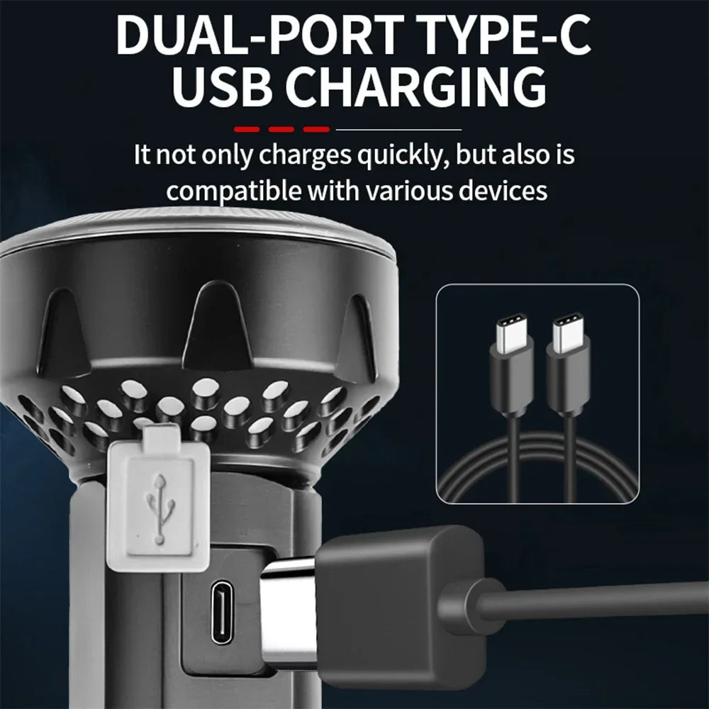 POCKETMAN 3800 Lumen Tactical Flashlight | USB-C, 8 Modes, Waterproof