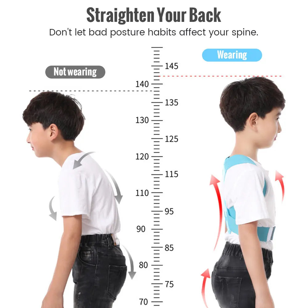Kids Adjustable Posture Corrector | Back & Shoulder Support Belt