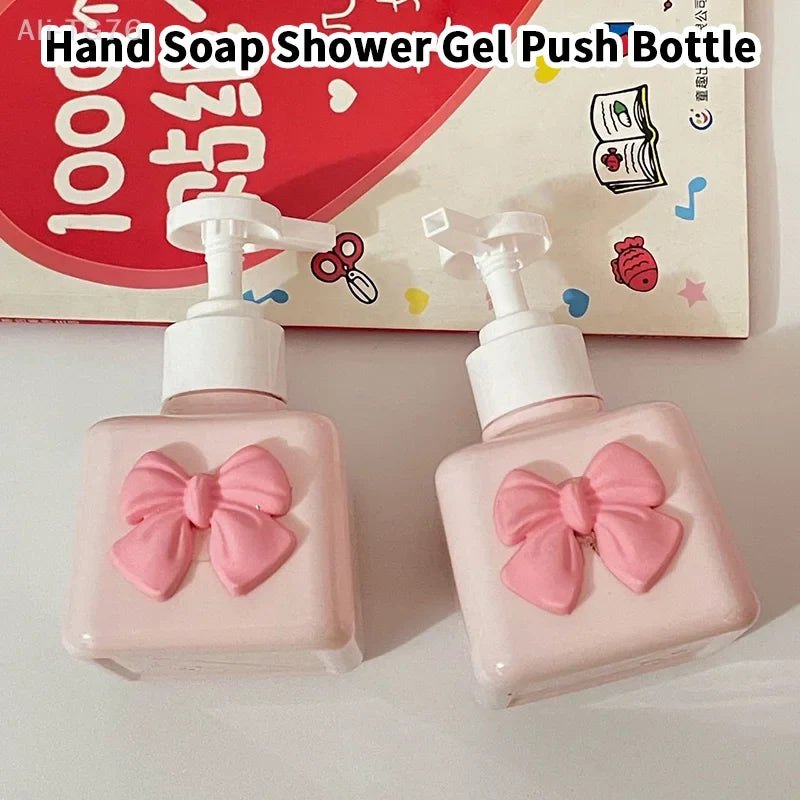 200ml Bow-Shaped Refillable Pump Soap Dispenser Bottle