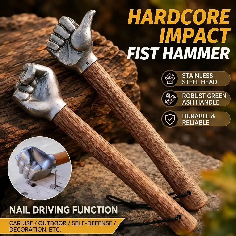 Stainless Steel Fist Hammer | Novelty Thumbs-Up Shaped Tool