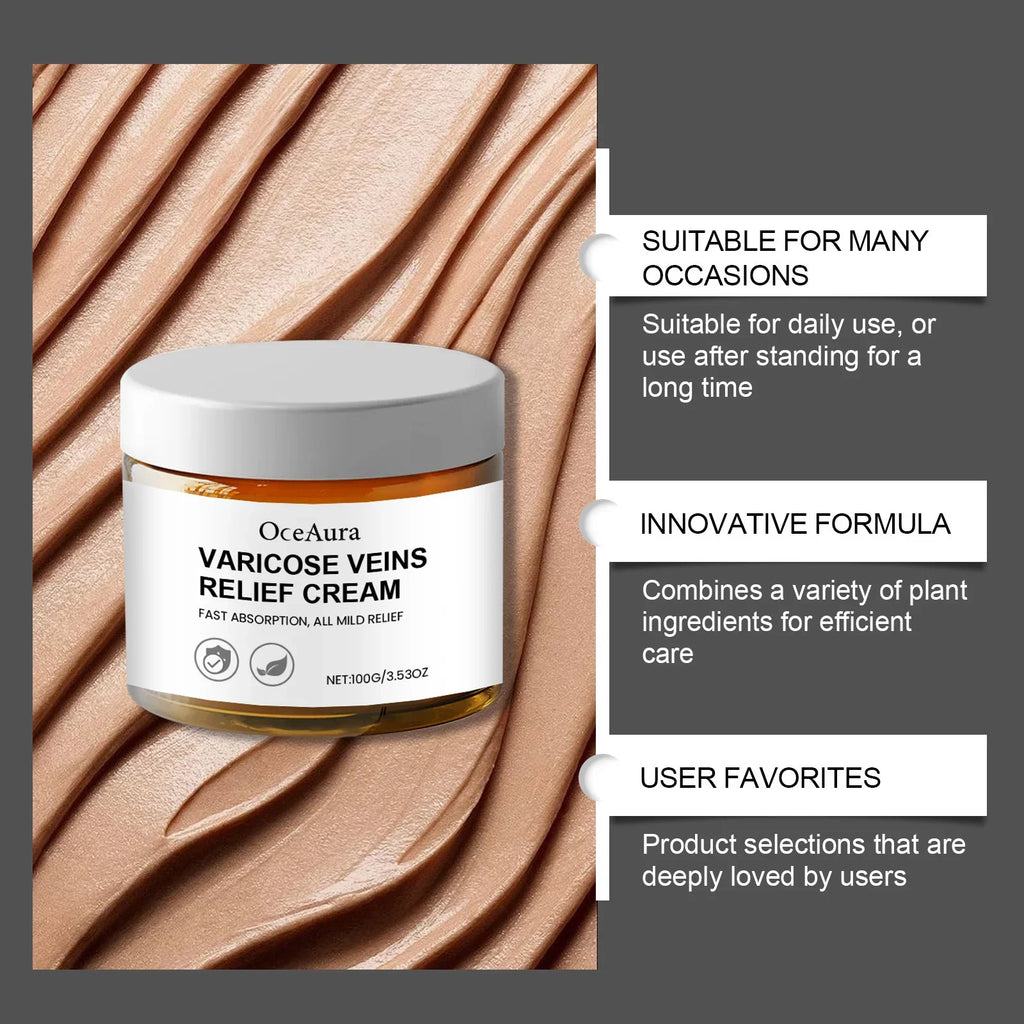 OceAura Leg Vein Cream – Cooling & Circulation Support