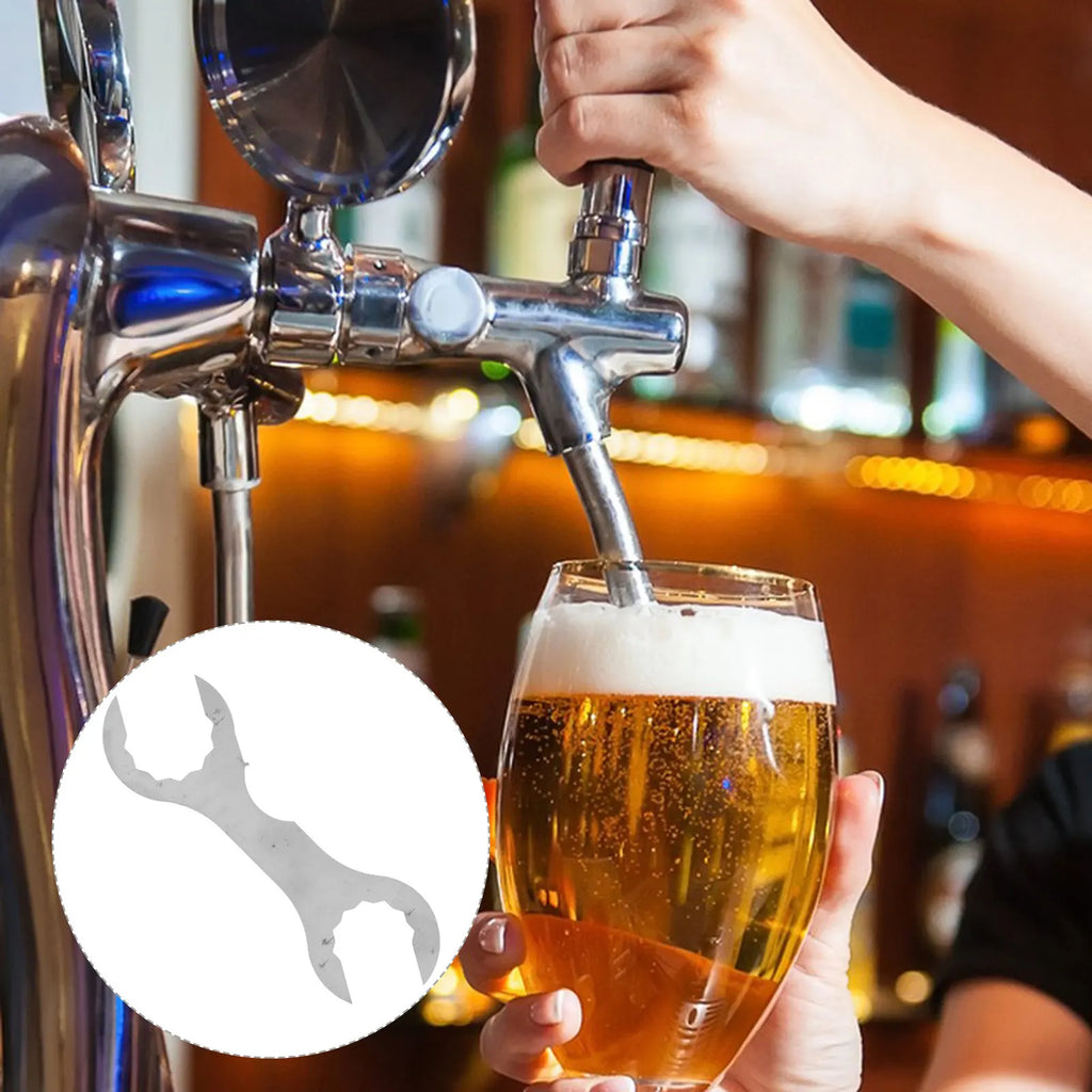 Beer Faucet Spanner Stainless Steel Multi-function Brewing Wrench