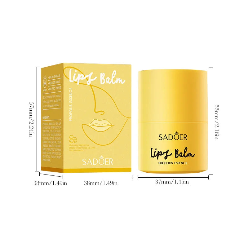 SADOER Honey Propolis Lip Balm – Plumping & Moisturizing