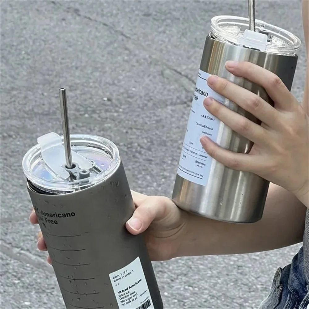 600ml Insulated Thermos Cup | 304 Stainless Steel Coffee Mug