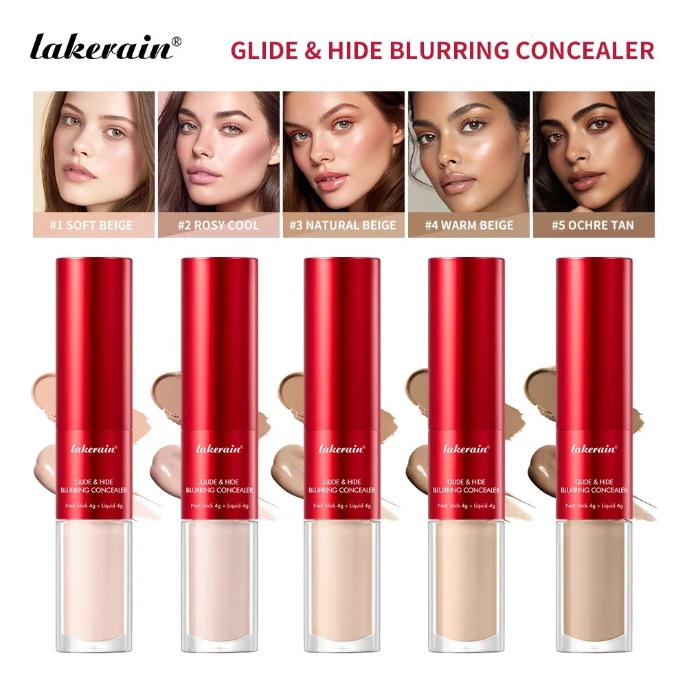 2-in-1 Blurring Concealer – Full Coverage, Waterproof, Lightweight