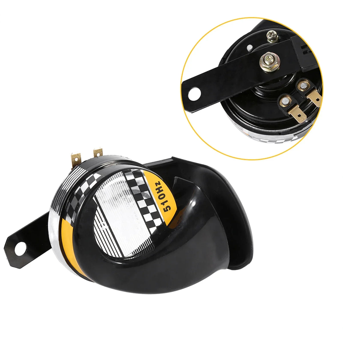 Snail Air Horn Motorcycle Speaker Mini Loud Electronic Voice 12V 510HZ