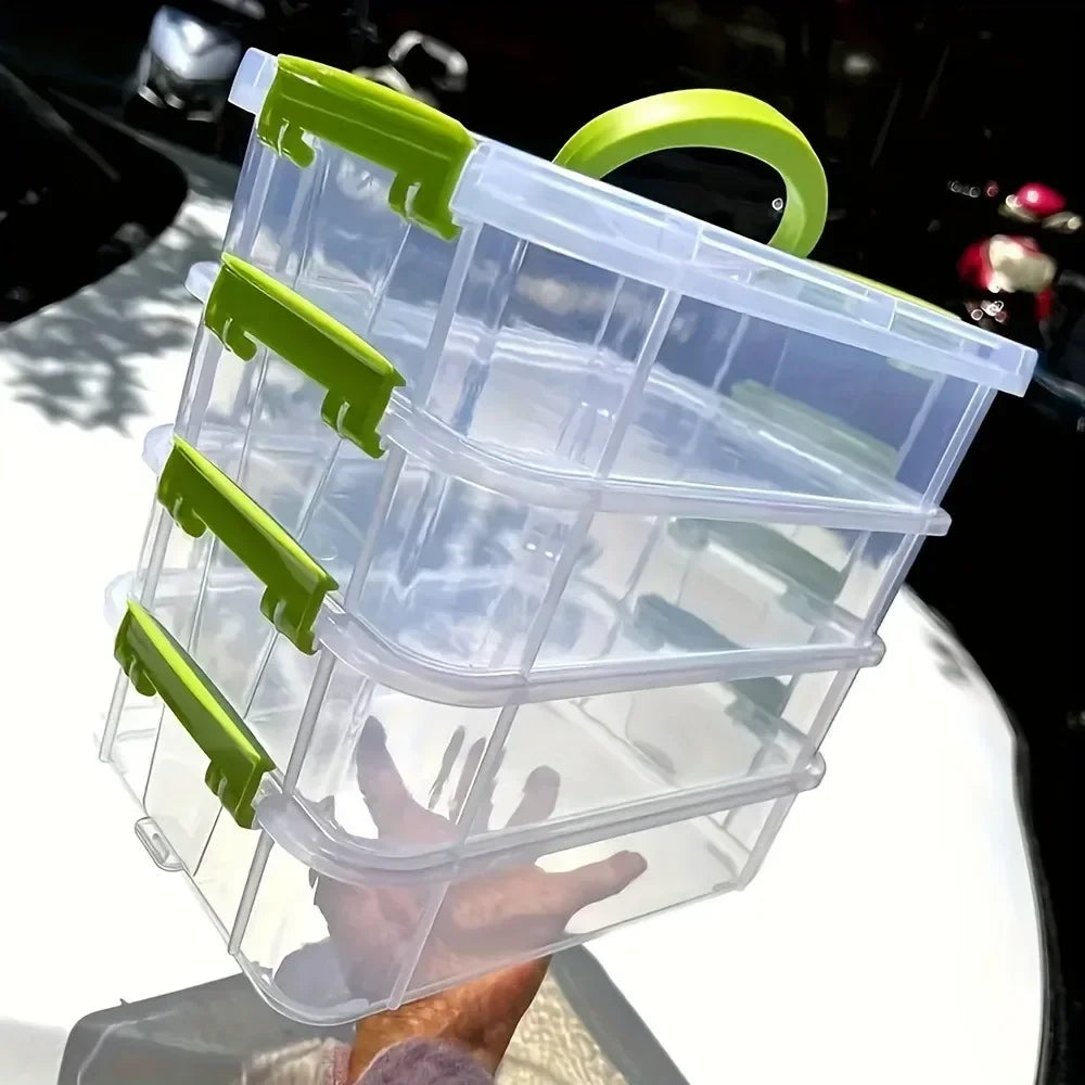 Building Blocks Storage Box Transparent Visibility Tool