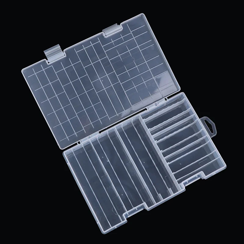 100-Slot AA & AAA Battery Storage Box | Transparent Organizer
