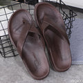 YBQJOO Men's Anti-Slip Hollow Beach Flip Flops | Summer Slippers