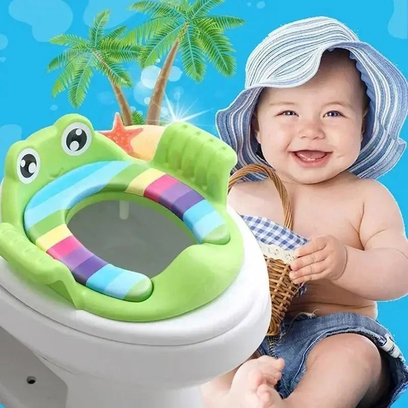 Baby Potty Training Toilet Seat with Armrest – Boys & Girls