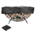 Curved Firewood Rack Cover | 59" Heavy-Duty 210D Oxford
